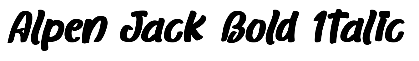 Alpen Jack Bold Italic